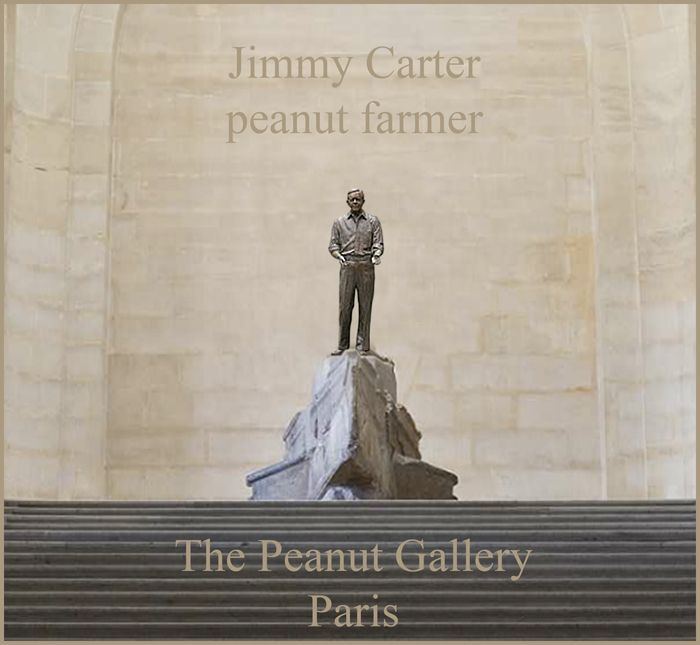 mr. peanut at the louvre